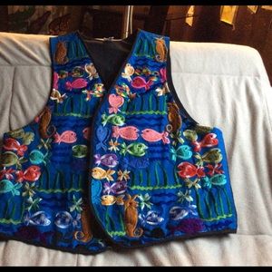 Vest, embroidered